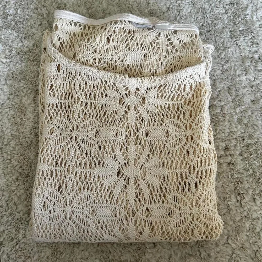 White Crochet Blouse- Boho Blouse - Picture 8 of 8